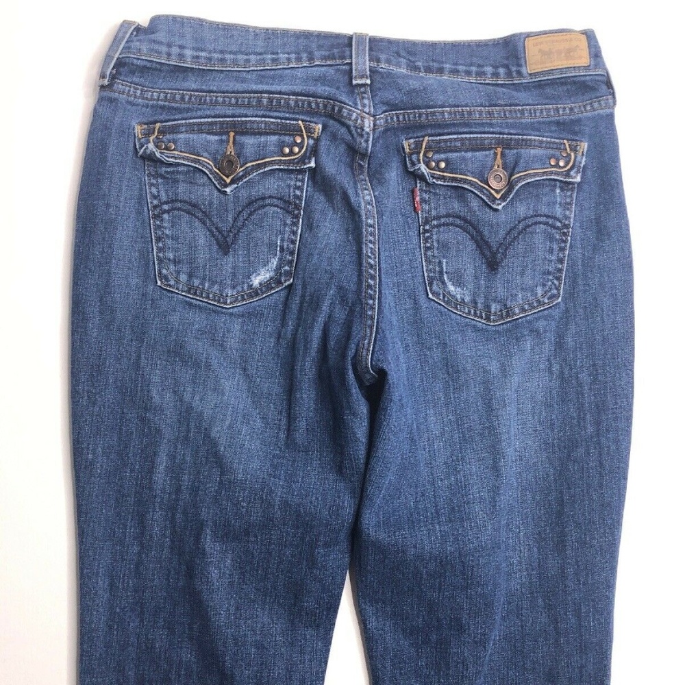 Levis 515 Boot Cut Stretch Jeans Size 10M Blue